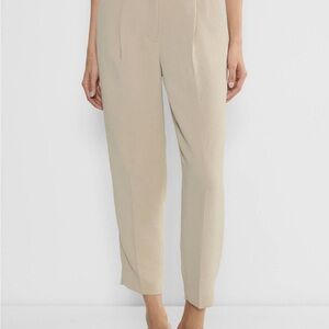 Aritzia Carrot Pants in Beige Crepette